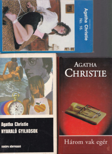 Agatha Christie - 3 db. Agatha Christie (Nyaral gyilkosok + Hrom vak egr + No.16.)