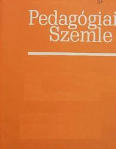 Pedaggiai Szemle 1986 Jlius - Augusztus