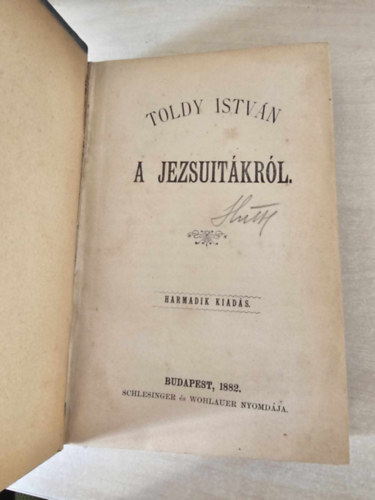 Toldy Istvn - A jezsuitkrl