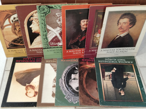 A. Gergely Andr�s - K�NYVMENT� AJ�NLAT, 11 DB. A magyar t�rt�nelem nagy alakjai 1-2-3-4-5-6-7-8-9 �s 12-13. r�sz