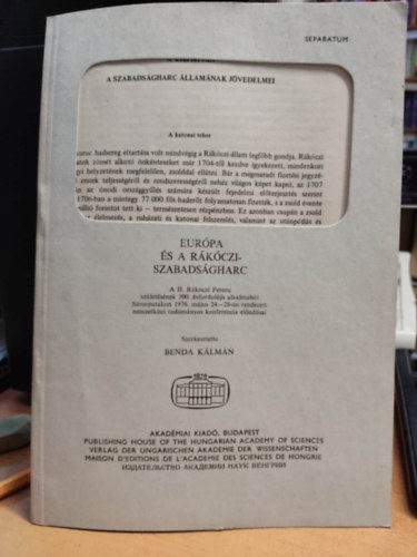 N. Kiss Istvn - A szabadsgharc llamnak jvedelmei - klnlenyomat