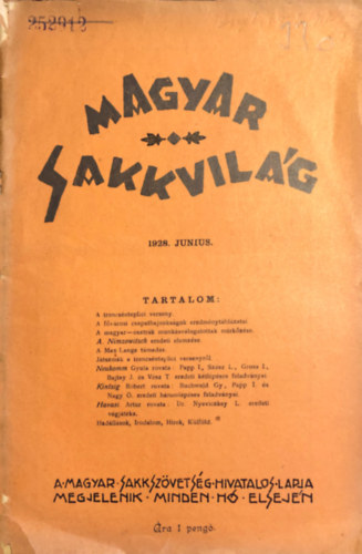 Magyar Sakkvilg 1923. oktber VIII./10. szm
