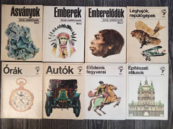 Bvr Zsebknyvek - (8db) Bvr / Kolibri knycsomag: svnyok / Emberek / Embereldk / Lghajk, replgpek / rk / Autk / Eldeink fegyverei / ptszeti stlusok