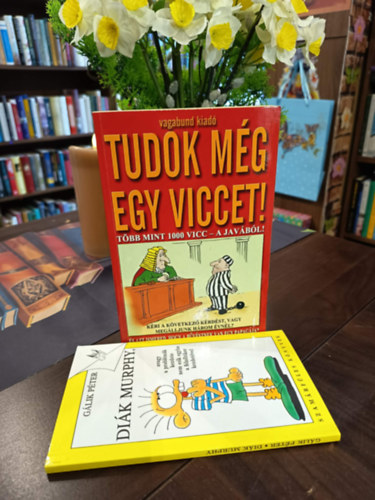 Gálik Péter - Vicckönyv 2 darabos könyvcsomag: Diák Murphy, Tudok még egy viccet! - Több, mint 1000 vicc a javából