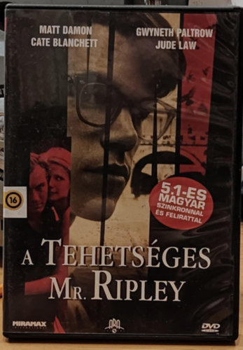 Matt Damon, Gwyneth Paltrow, Cate Blanchett, Jude Law Anthony Minghella - A tehetséges Mr. Ripley (1 DVD)