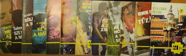 Kulcs�r �d�n, Szab� J�zsef Jen�, �s m�g sokan m�sok Nemere Istv�n - 12 db krimi f�zet: Egy titokzatos �zvegy Londonb�l + T�z�ldozat + A n�hai b�n�z� + Az �jszakai h�lgy, avagy a kolostor sz�pe + A zokog� zsebtolvaj + Hal�lt oszt� pici kacs� + Viperfogak �jszak�ja + Jelmezben a hal�l + Ki van a matr