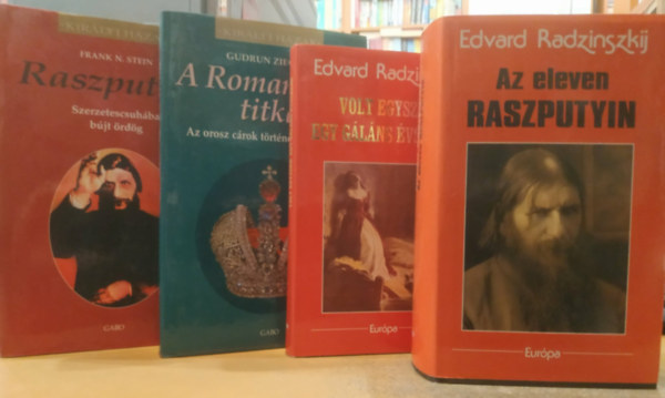 Gudrun Ziegler, Frank N. Stein Edvard Radzinszkij - 4 db orosz forradalom: A Romanovok titka + Az eleven Raszputyin + Raszputyin (Szerzetesruh�ba b�jt �rd�g) + Volt egyszer egy g�l�ns �vsz�zad