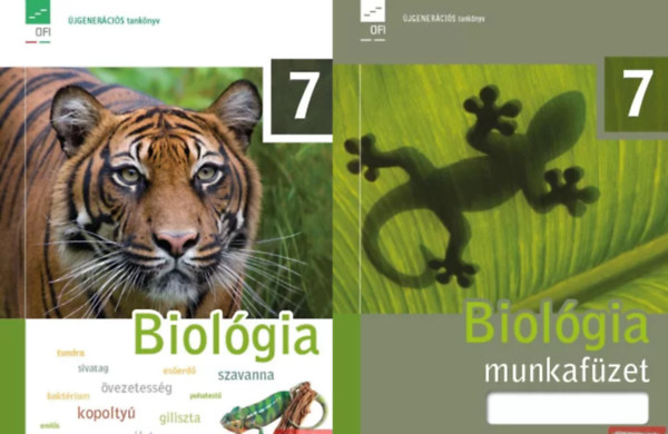 Kropog Erzs�bet - Biol�gia - Eg�szs�gtan 7. Tank�nyv + Munkaf�zet (2 k�tet)
