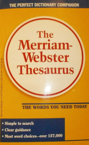 The Merriam-Webster Thesaurus