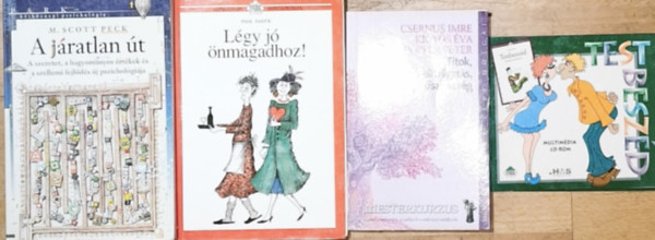 Paul Hauck, Dr. Csernus Imre M. Scott Peck - Dr. Kígyós Éva - Dr. Popper Péter - 4db önismerettel, társas kapcsolatokkal kapcsolatos mű - Testbeszéd CD, Titok, elhallgatás, őszinteség, Légy jó önmagadhoz!, A járatlan út