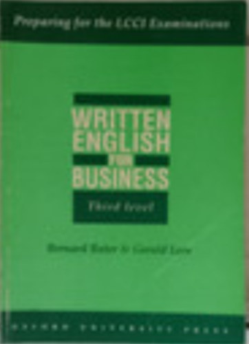 WRITTEN ENGLISH FOR BUSINESS BOOK 3.