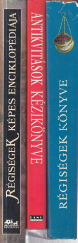 3 db. antikvitás album (Régiségek könyve + Antikvitások kézikönyve + Régiségek képes enciklopédiája)