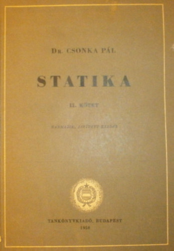 Dr. Csonka Pál - Statika II.