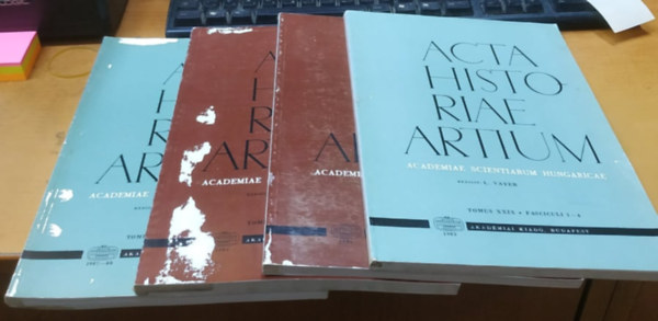 L. Vayer Gy. Rzsa  (ed.) - 4 db Acta Historiae Artium - Academiae Scientiarum Hungaricae
