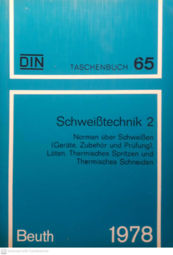 DIN-DVS-Taschenbuch 65; Schweitechnik 2.