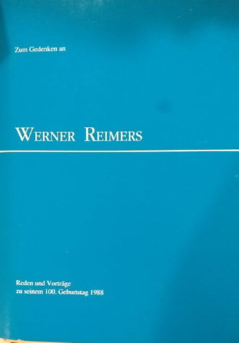 P.I.V. Antrieb Werner Reimers GmbH und Co. KG - Zum Gedenken an Werner Reimers