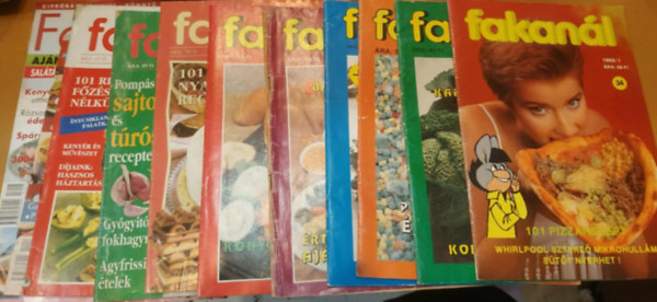 K�ryn� Serly Anna  (f�szerk.) - 11 db Fakam�l magazin (Sz�rv�nysz�mok, lapsz�mok a term�klapon)