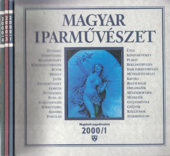 Magyar iparmvszet 2000/1, 3, 4 (3 db lapszm)