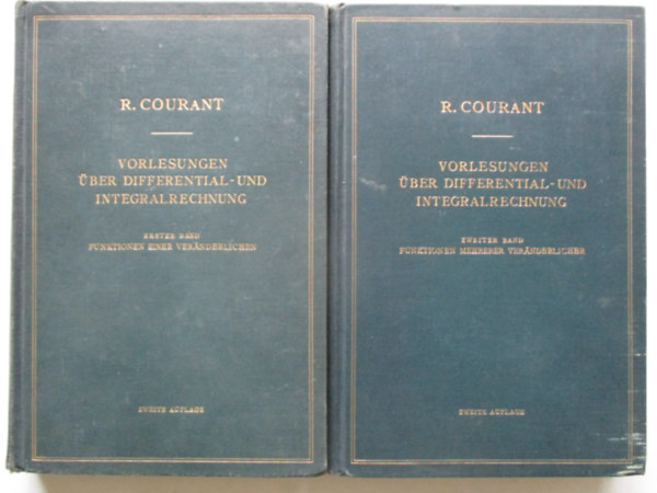 R. Courant - Vorlesungen �ber differential- und integralrechnung I-II.