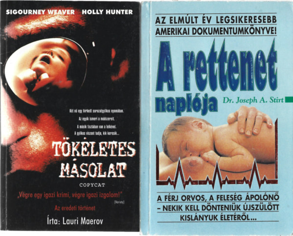 2 db k�nyv, Lauri Maerov: T�k�letes m�solat, Dr.Joseph A.Stirt: A rettenet napl�ja