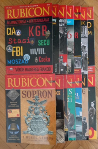 14 db Rubicon Magazin (sz�rv�nysz�mok): 2007/3, 2009/1-2, 2010/3, 2010/9, 2011/2, 2011/7, 2012/11, 2014/8, 2019/9-10, 2019/12, 2021/12, 2022/1, 2011/2 k�l�nsz�m, 2010/2 k�l�nsz�m