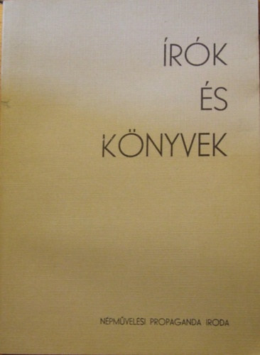 Batári Gyula - Írók és könyvek