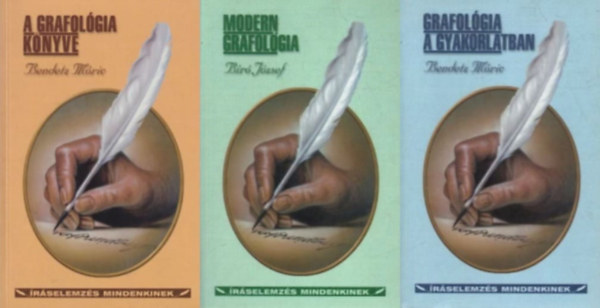 Bendetz M�ric B�r� J�zsef - 3 db k�nyv a grafol�gi�r�l: A modern grafol�gia + A grafol�gia k�nyve + Grafol�gia a gyakorlatban