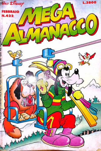 MEGA ALMANACCO febbraio 1992 - N.422 fumetto Walt Disney (olasz nyelv kpregny)