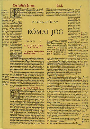 Brósz-Pólay - Római jog