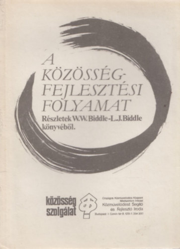 W.w. Biddle - A közösségfejlesztési folyamat