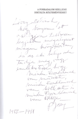 Pesti J�zsef - A vulk�n perem�n (Magyarorsz�g 1952 �s 1956 k�z�tt)- dedik�lt ( 2 -szeresen is )