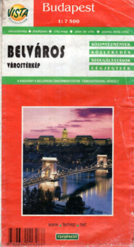 Budapest belváros 1:7500 (Várostérkép) 2003-as