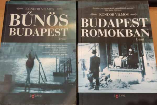 Kondor Vilmos - 2 db Budapest krimi: Bűnös Budapest + Budapest romokban