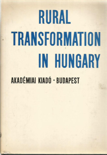 Enyedi Gy. - Rural transformation in hungary (angol)