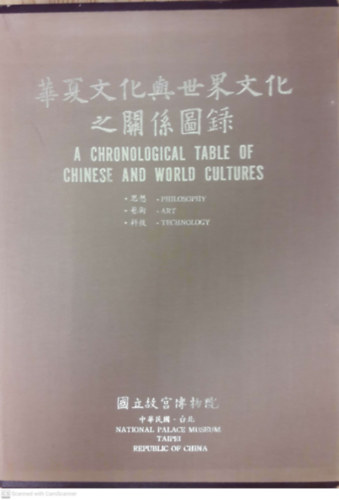 A chronological table of chinese and world cultures - Philosophy, art, technology