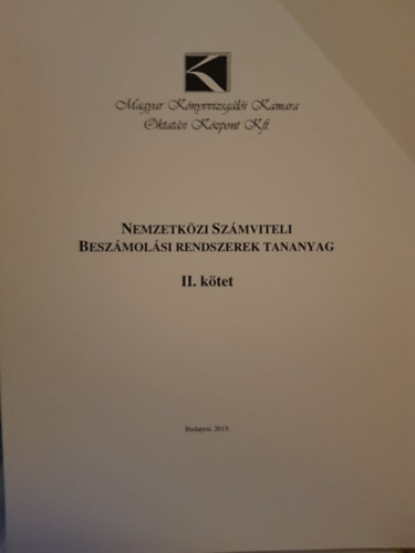 Bohus - G�bor - Benedek - Nemzetk�zi sz�mvitel tananyag I-II.