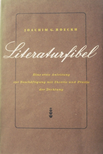 Joachim G. Boeckh - Literaturfibel