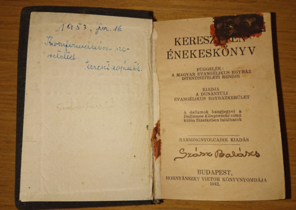 Keresztény énekes könyv - Függelék:A Magyar Evangélikus Egyház istentiszteleti rendje