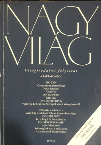 Fzsy Anik - Nagy vilg LVIII. vf. 2013/2