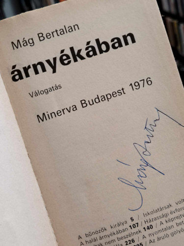 Mág Bertalan - A halál árnyékában - dedikált