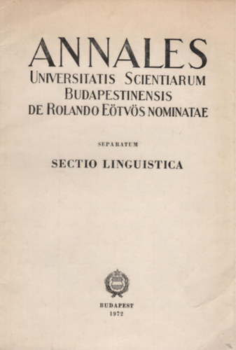 Sz�kely Gy. - Gyula N�meth und unsere Sprachwissenschaft