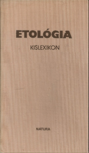 Dr. Czak Jzsef - Etolgia Kislexikon