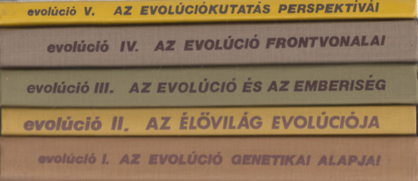 Vida Gbor  (szerk.) - Evolci I-V.: Az evolci genetikai alapjai + Az lvilg evolcija + Az evolci s az emberisg + Az evolci frontvonalai + Az evolcikutats perspektvi