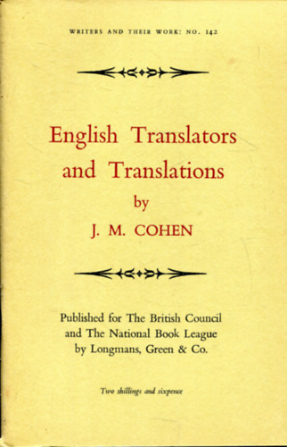 J.M. Cohen - English Translators and Translations