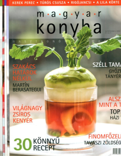 Vink Jzsef fszerkeszt - 5 db Magyar konyha - gasztronmiai magazin (2012-2014 vegyes szmok: tl-tavasz)