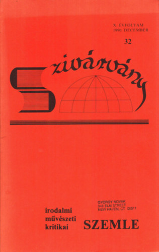 Novák György - Szivárvány X. évfolyam 1990. december