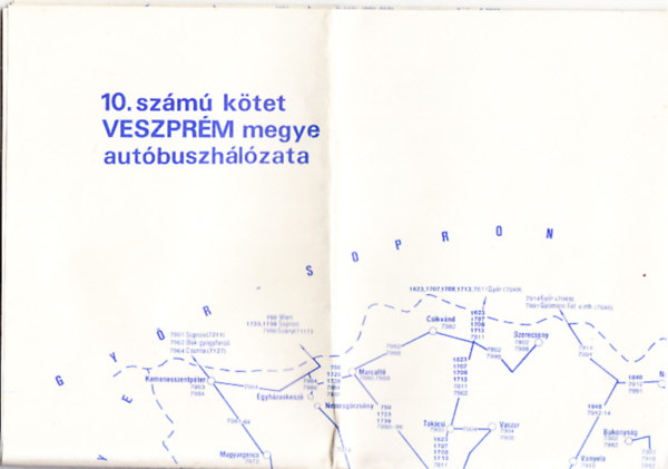 10. sz�m� k�tet Veszpr�m megye aut�buszh�l�zata