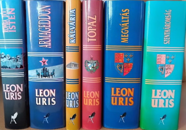 Leon Uris - 6 db Leon Uris: Romba dőlt Isten / Armageddon / Kálvária / Topáz / Megváltás / Szentháromság