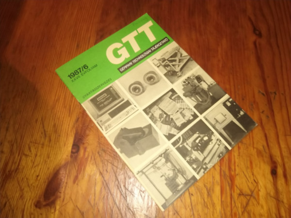 Tbb szerz - GTT Gpipari technolgiai tjkoztat 1987/6