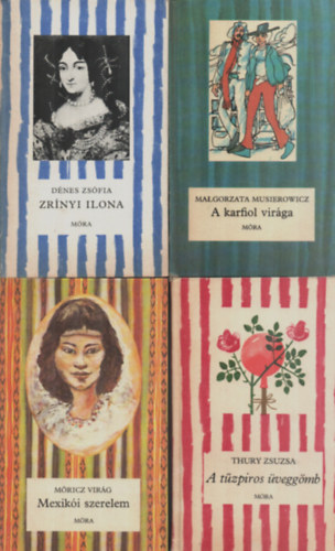 Malgorzata Musierowicz, Thury Zsuzsa, Mricz Virg, Dnes Zsfia - 4 db Cskos knyv egytt: Mexiki szerelem, A tzpiros veggmb, A karfiol virga, Zrnyi Ilona.